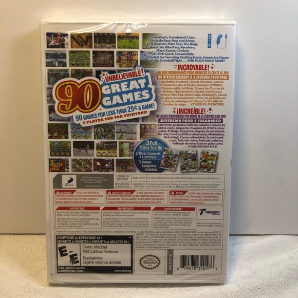 Family Party: 90 Great Games Party Pack (Nintendo Wii, 2010) FACTORY SEALED - Picture 2 of 8